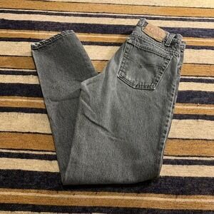VTG Levi's Denim‎ Jeans Black Distressed 90s 80s 29W 32L Straight Leg Western